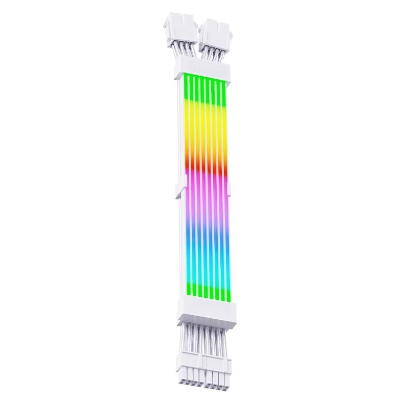 Psu Computer - ARGB 28Pin LED-Verlängerungskabel flexibel geflochten für