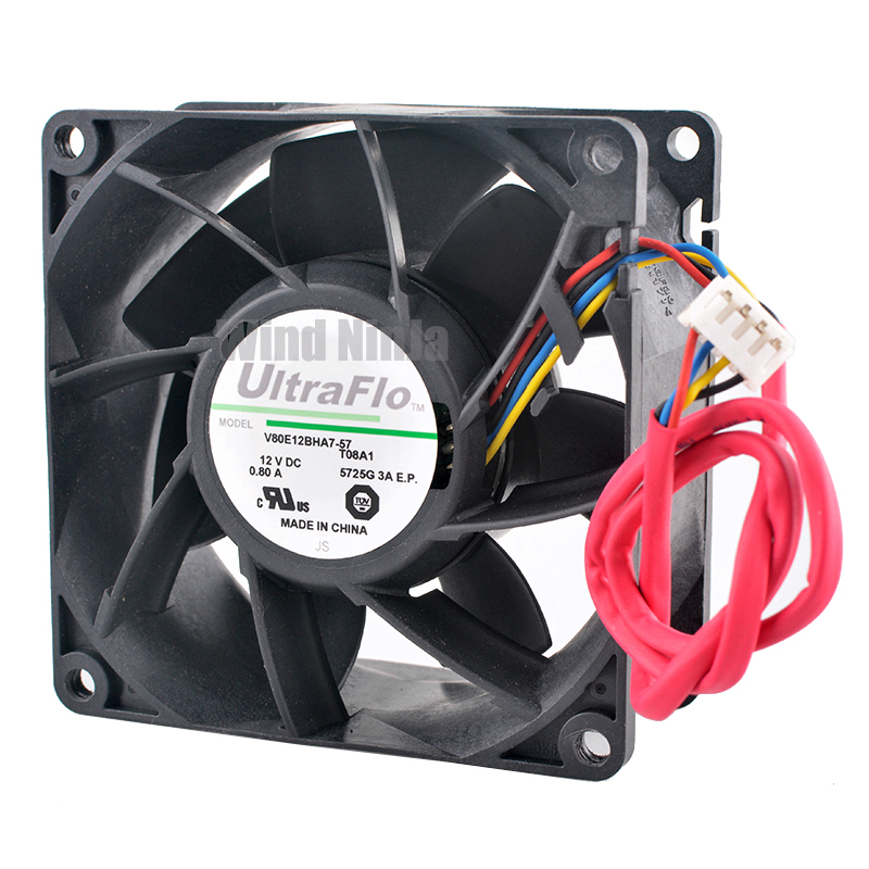 Server Power Supply - (2 Stück) V80E12BHA7-57 8038 Server-Kühlventilator DC12V