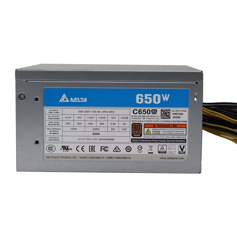 Power Supply 650W - Neues Original Delta C650 DPS-650AB-27A Delta