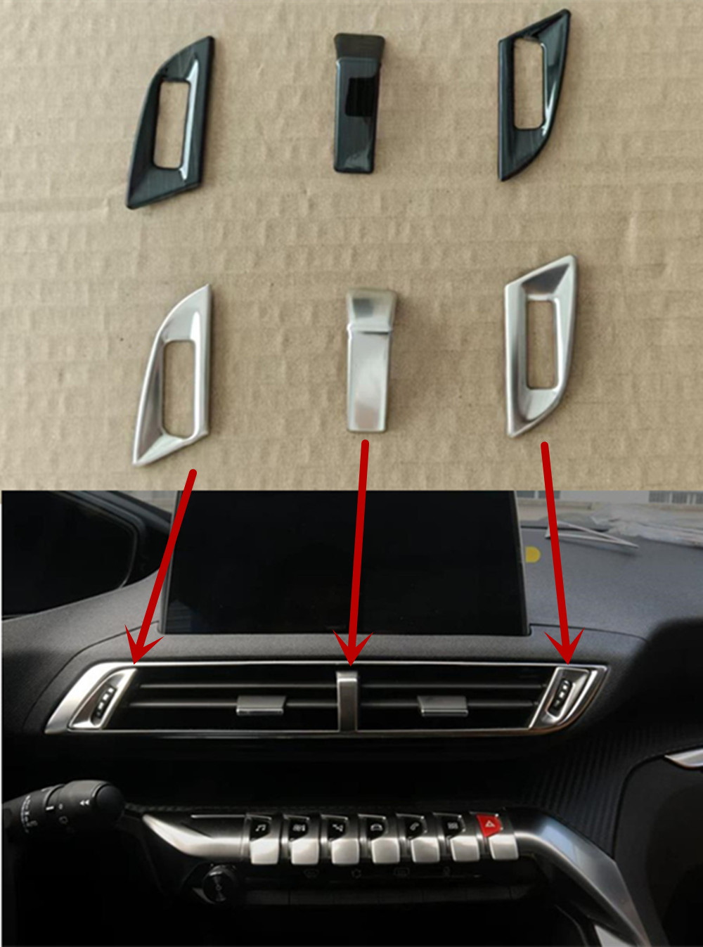 Open Frame Power Supply - Auto-Innenverkleidung Rahmen Mittelkonsole Klimaanlage Schalter Lüftungsauslass