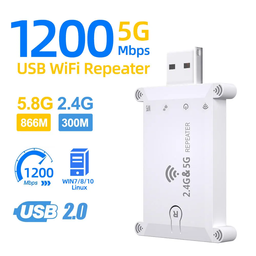 Server Power Supply - WiFi FIY 2,4g/5g USB Wifi Repeater