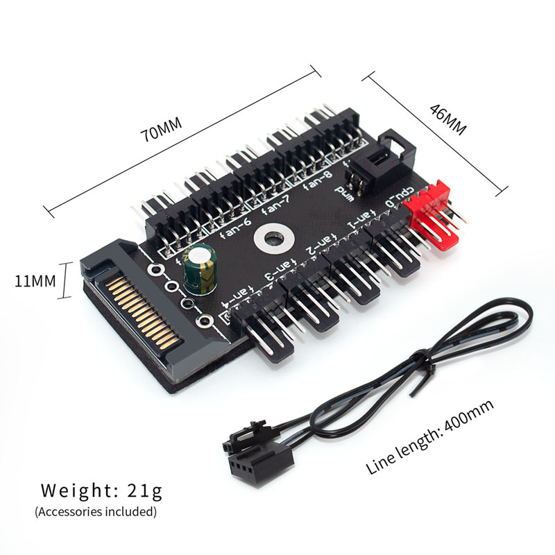 10-Port 4-Pin PWM Lüfter-Hub-S – Pc Power Supply Bewertung und Preis