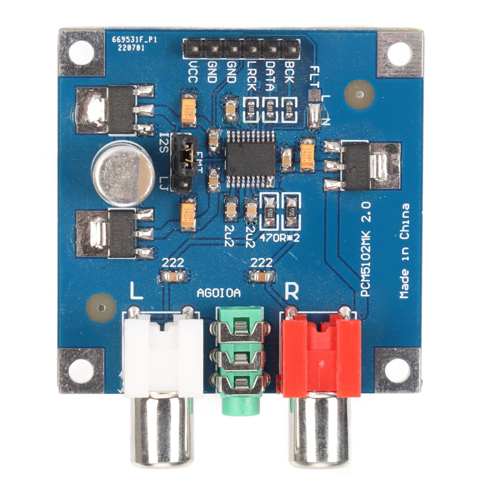 DAC-Decoder-Board mit I2S-Eing – Modular Power Supply Bewertung und Preis
